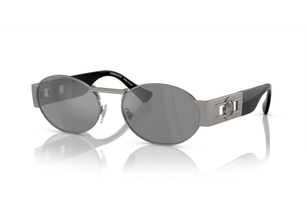 Lentes de Sol Medusa Deco Plateado Espejados Versace