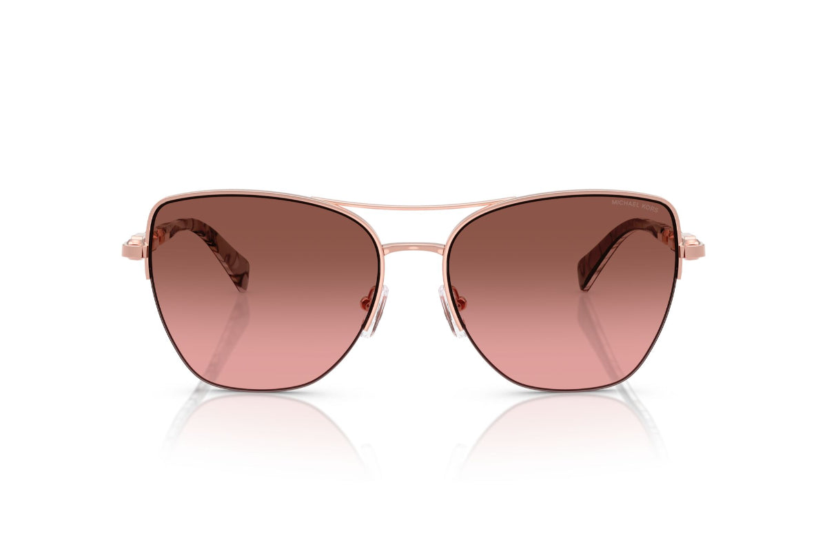 Michael Kors Lentes de Sol Dorado Beach Degradados MK1163