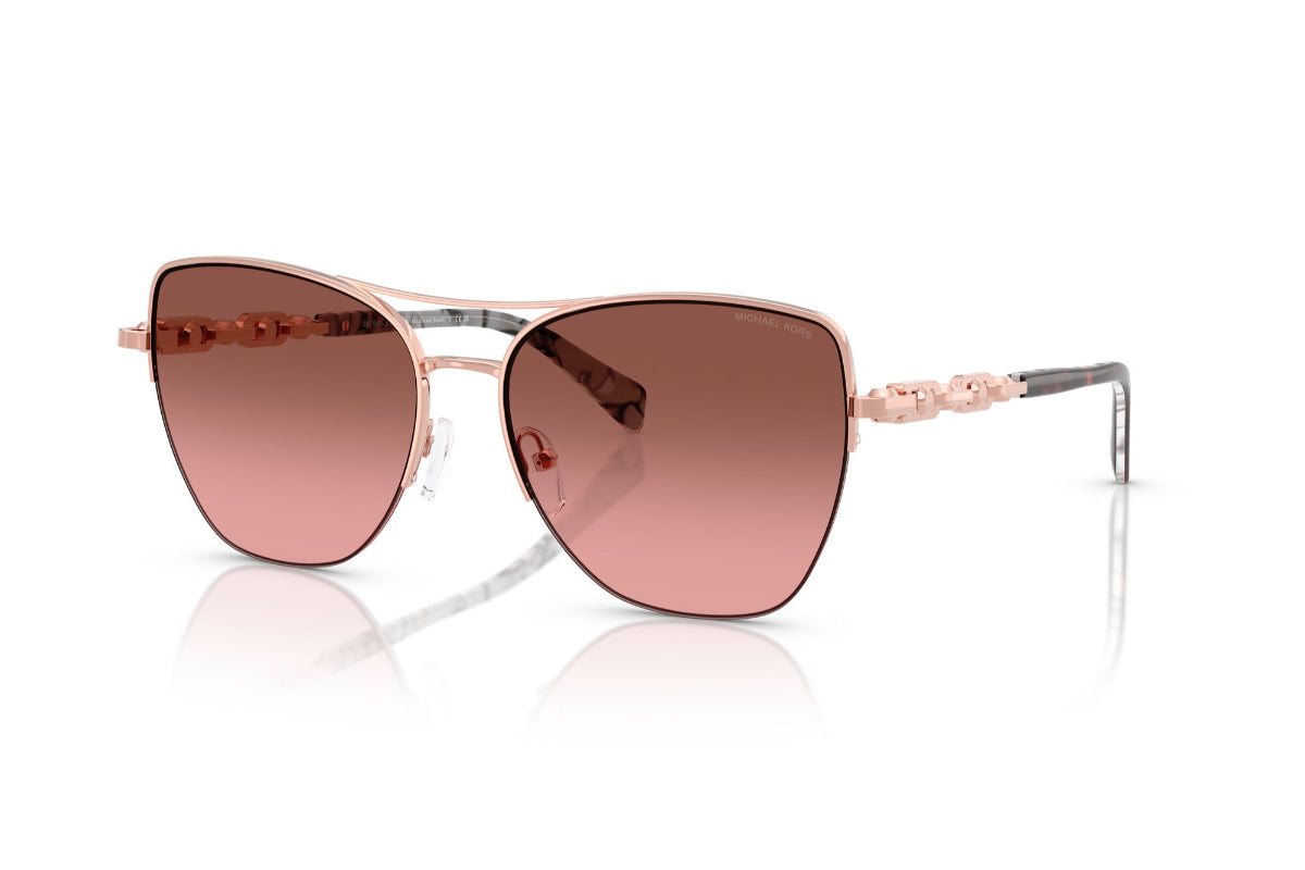 Michael Kors Lentes de Sol Dorado Beach Degradados MK1163