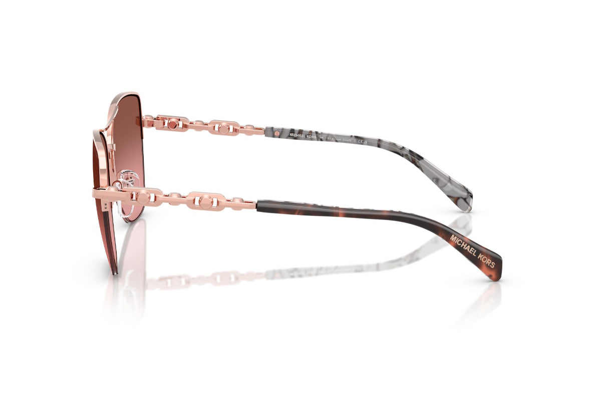 Michael Kors Lentes de Sol Dorado Beach Degradados MK1163